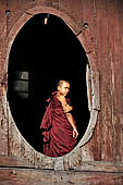 Novice monks, Shwe Yaunghwe Kyaung, Nyaungshwe, Inle Lake, Myanmar.  